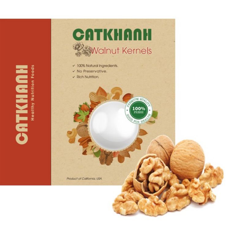[MỚI] Nhân Quả Óc Chó Mỹ Cát Khánh 200gr date 2023