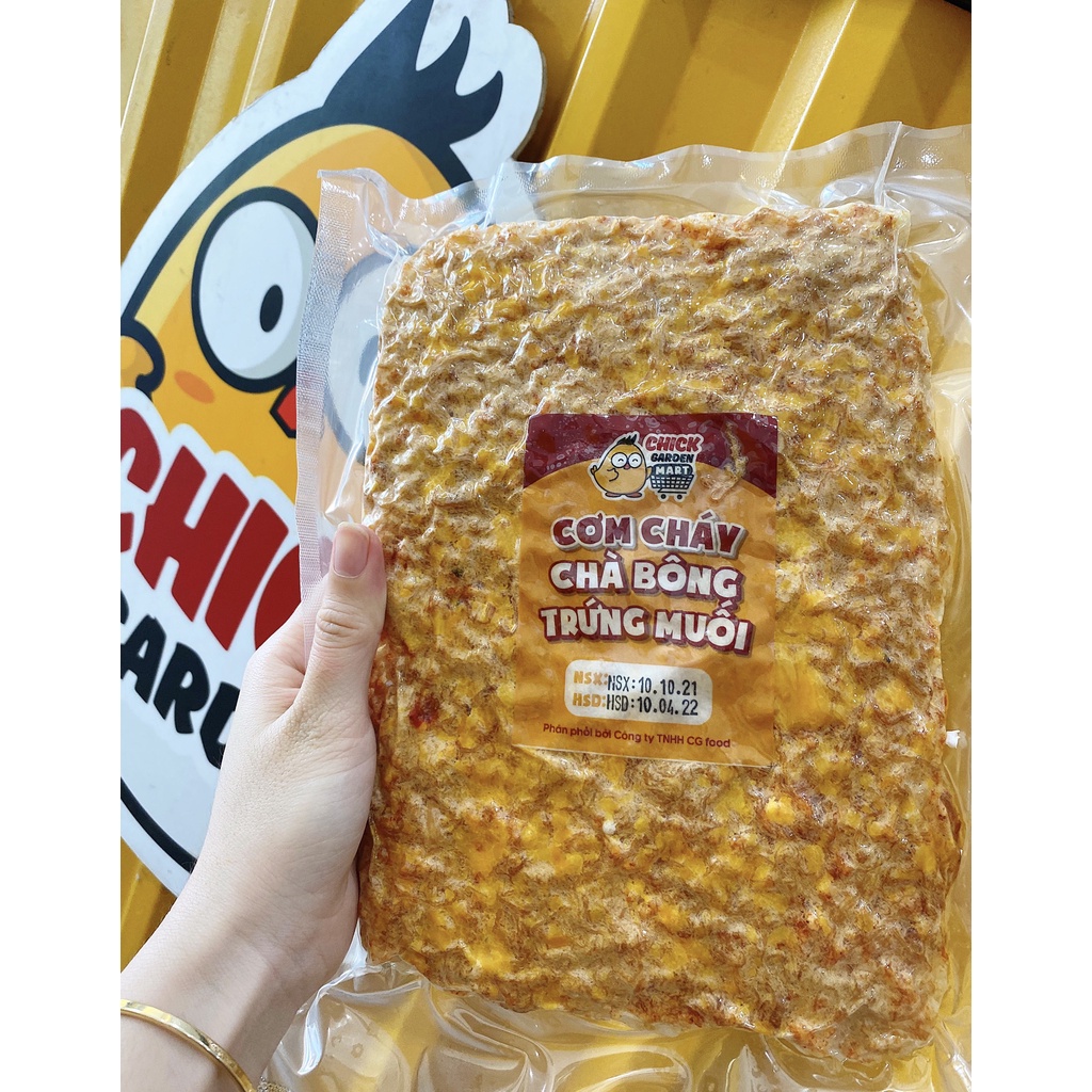 [Vua Cơm Cháy] Cơm Cháy Chà Bông Trứng Muối - Giòn Tan Đượm Vị Chickgarden (Ảnh Thật )