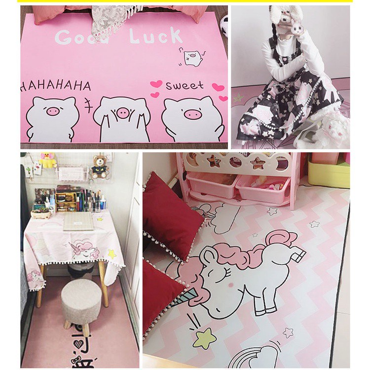 Phong cách Hàn Quốc thảm/công chúa thảm/giường giường thảm/dễ thương thảm/phim hoạt hình thảm