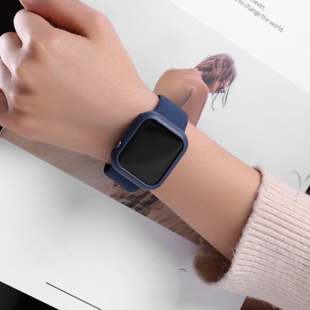 Ốp Bảo Vệ Mặt Đồng Hồ Thông Minh Apple Watch 5 Silicone