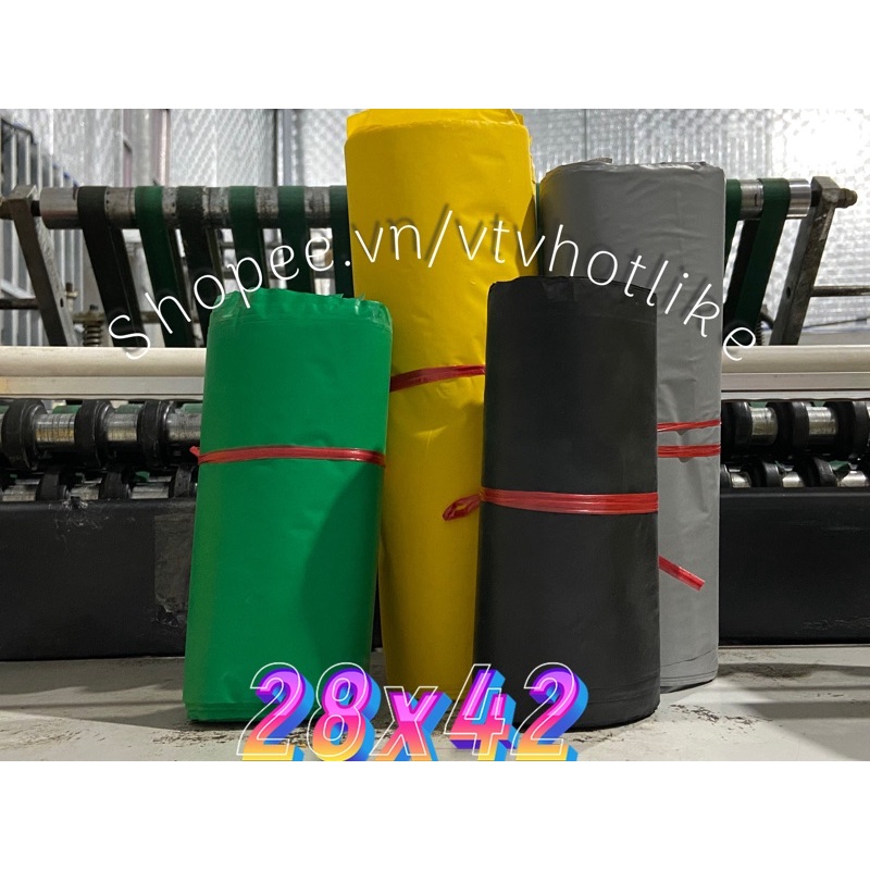 túi đóng gói hàng nghiêm phong Size 28x42 Có Keo Tự Dính-Cuộn 100 Túi