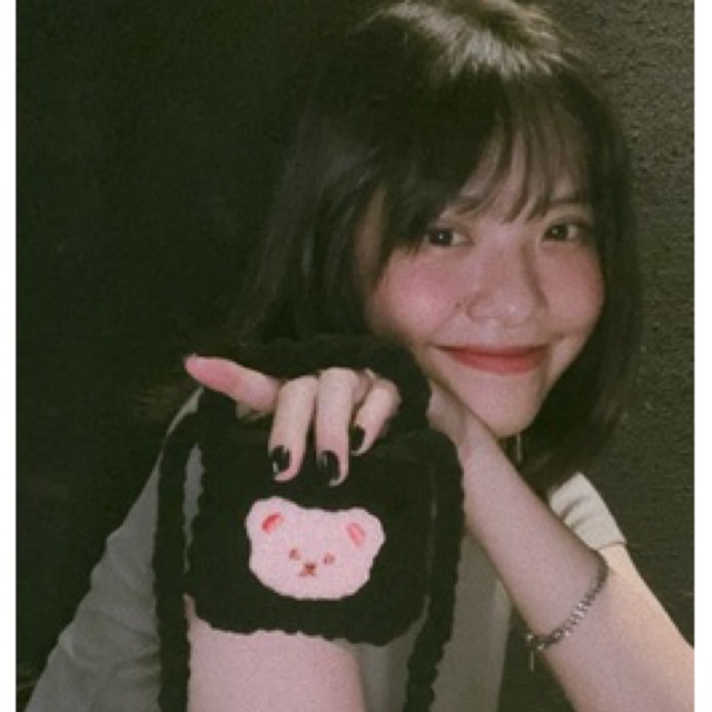 Túi xách nữ túi đeo chéo túi len mini handmade đi chơi cute