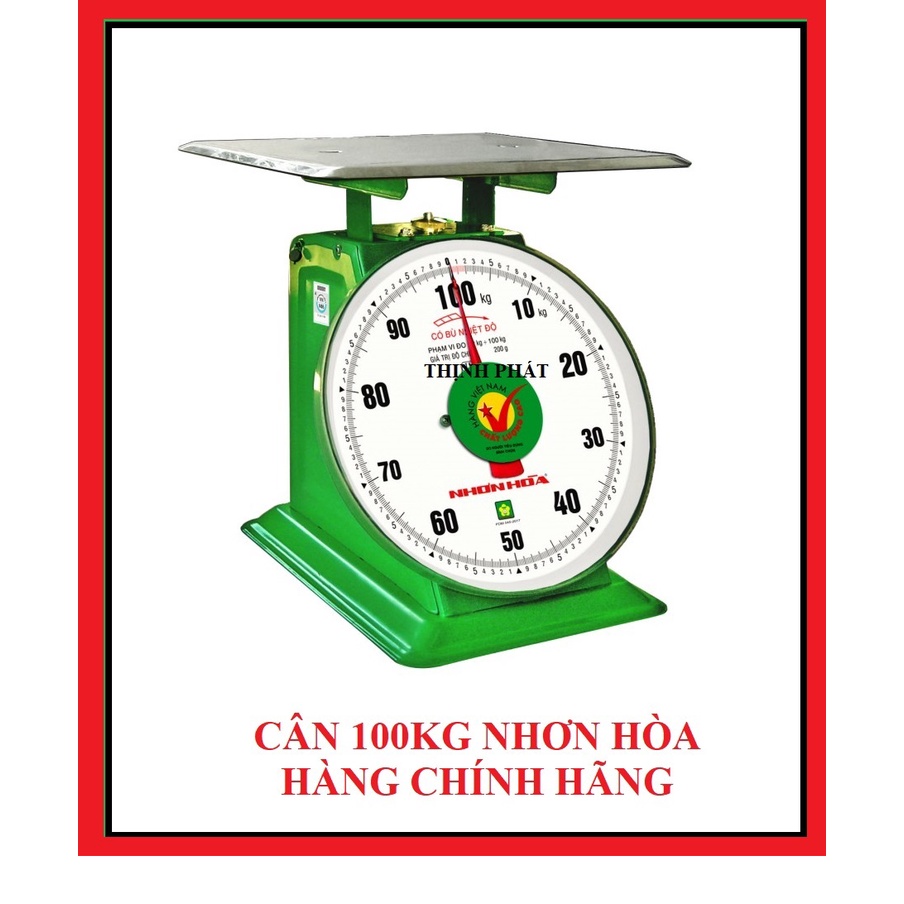 Cân 100kg _ Cân Đồng Hồ Lò Xo Nhơn Hòa NHS-100  - Hàng Chính Hãng
