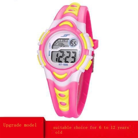 Đồng Hồ Đeo Tay Điện Tử Dạ Quang Chống Nước Phong Cách Hàn Quốc Cho Học Sinh Tiểu Học / Bé Gái