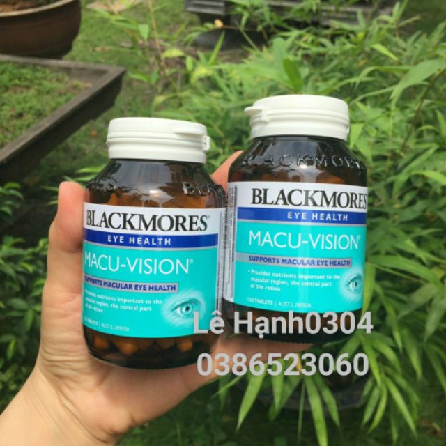 Blackmores Macu- Vision Bổ mắt 125/150 viên úc