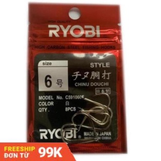 Bộ lưỡi câu cá chinu Ryobi nhật bản-đủ size-lưỡi câu cá rô, lưỡi câu cá chép, lưỡi câu cá nhỏ, lưỡi câu cá bống đục