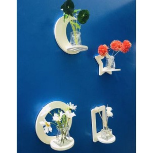 Kệ trang trí dán tường, decor nhà phòng khách, phòng ngủ 4 kệ như hình