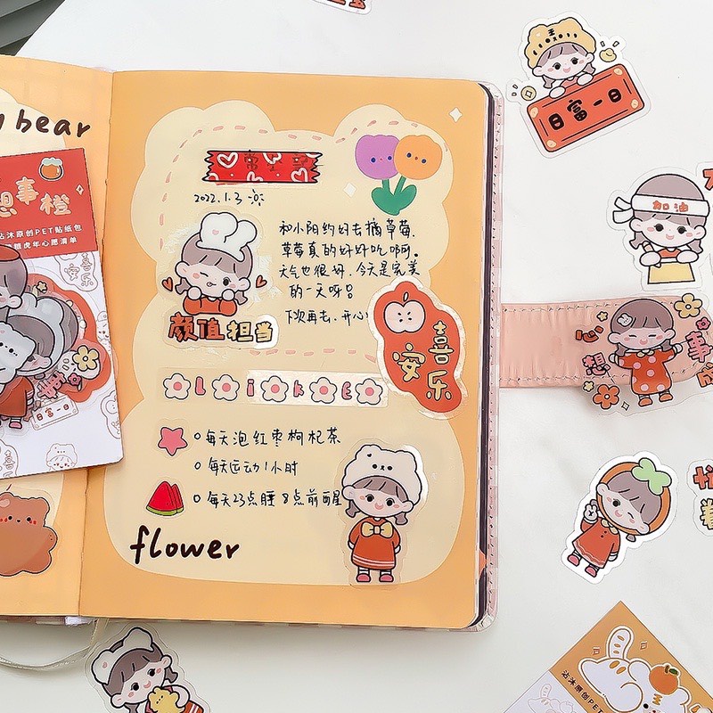 Gói 40 miếng sticker dán trang trí