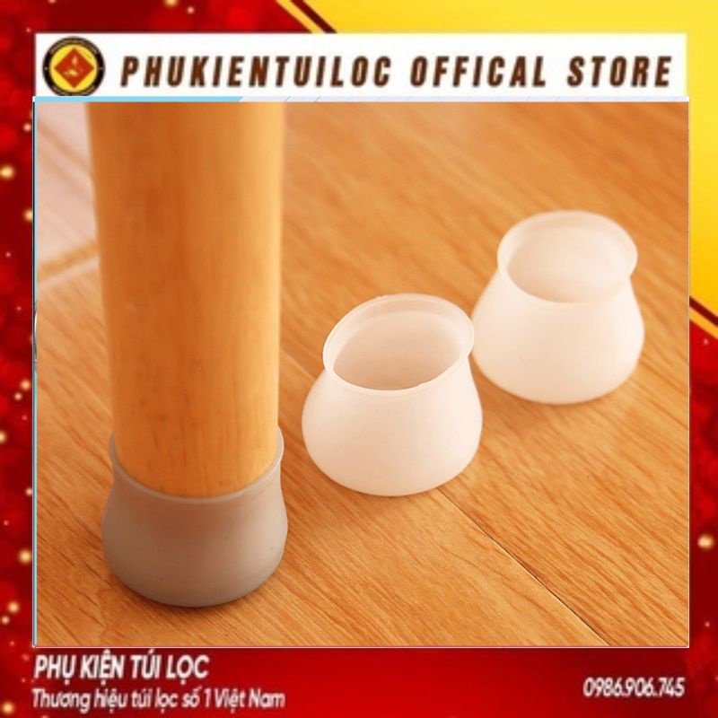 Vỏ Bọc Chân Bàn Ghế Bằng Cao Su - Silicon Dày Size lớn 3.4cm - Co Giãn Vừa Các Loại Chân- Phukientuiloc.com