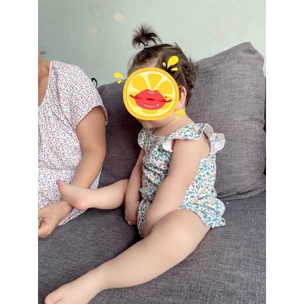 Đồ bộ 2 dây cánh tiên bèo bé gái xuất Nhật Miwoo