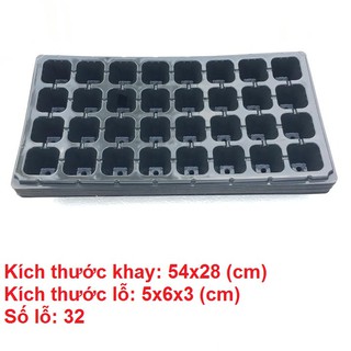 Combo 10 khay ươm hạt 32 lỗ, hàng loại 1 chất lượng cao