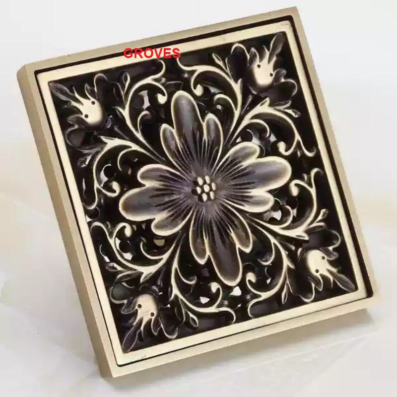 Thoát sàn đồng cổ hoa văn Groves