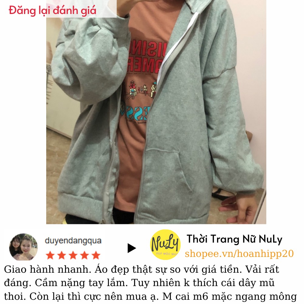 Áo Khoác Hoodie Trơn Unisex Tay Bồng Form Rộng, Chất Nỉ Ngoại Dày Dặn, Mẫu Mới - HDKK | BigBuy360 - bigbuy360.vn