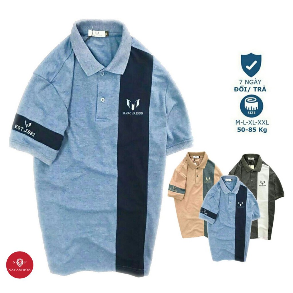 Áo thun nam polo phối màu cao cấp mới VNXK⚡️ Hàng VNXK ⚡️Áo thun nam xuất khẩu chất liệu cotton