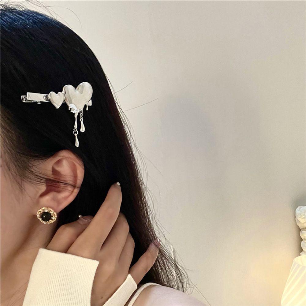 Kẹp Tóc Hình Trái Tim DANILO Phong Cách Retro Thời Trang