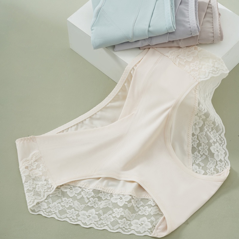 Quần Lót Bà Bầu Vải Cotton Lụa Lạnh Hình Chữ V Mới Không Đáy Thấp Thoải Mái