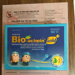 Cốm vi sinh Bioacimin Gold 3+1 mẫu mới