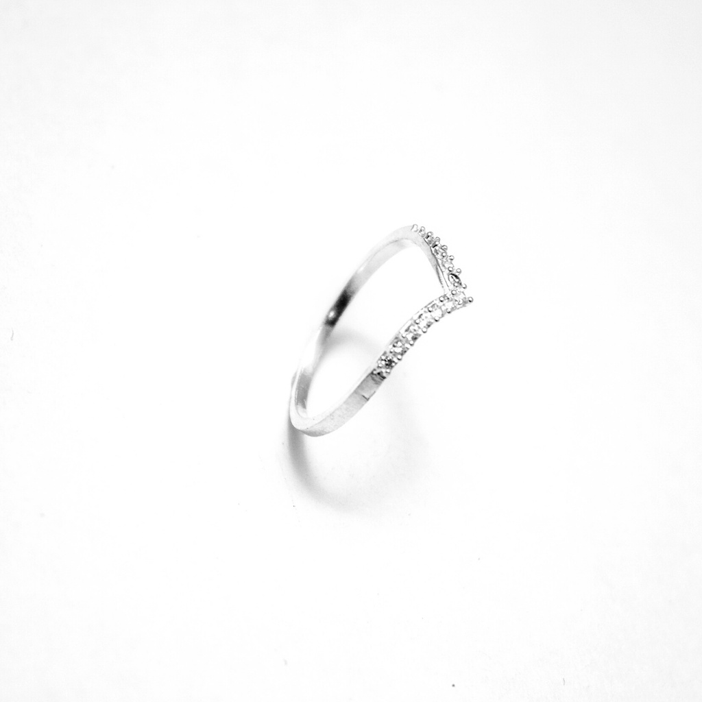 Nhẫn bạc nữ ATJ9038 dành cho nữ kiểu nguyệt quế đính đá ANTA Jewelry