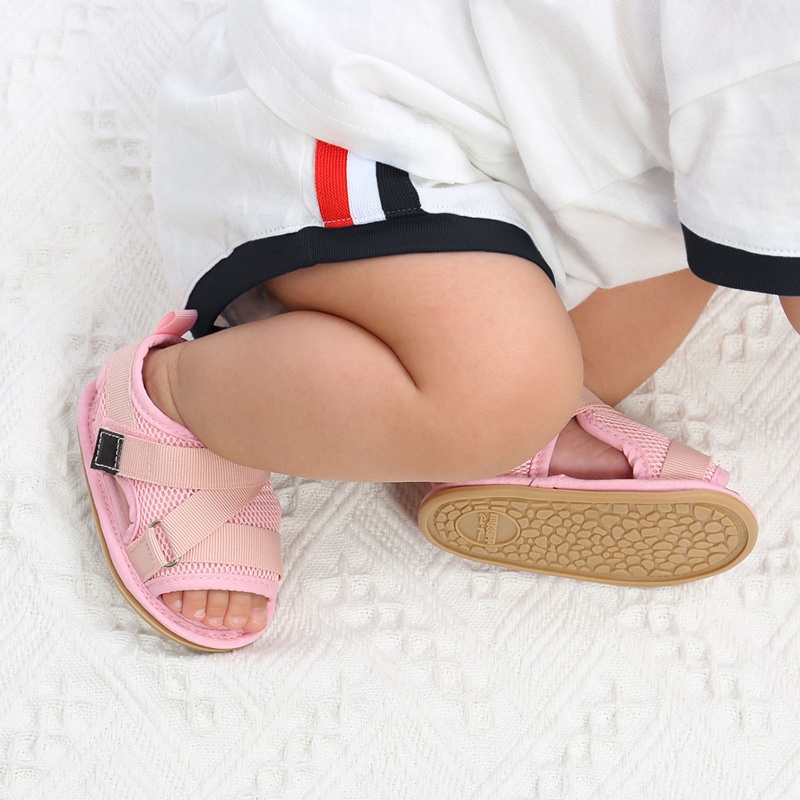 Xăng đan Vải Cotton Đế Mềm Chống Trượt Thời Trang Mùa Hè Cho Bé Trai Và Gái