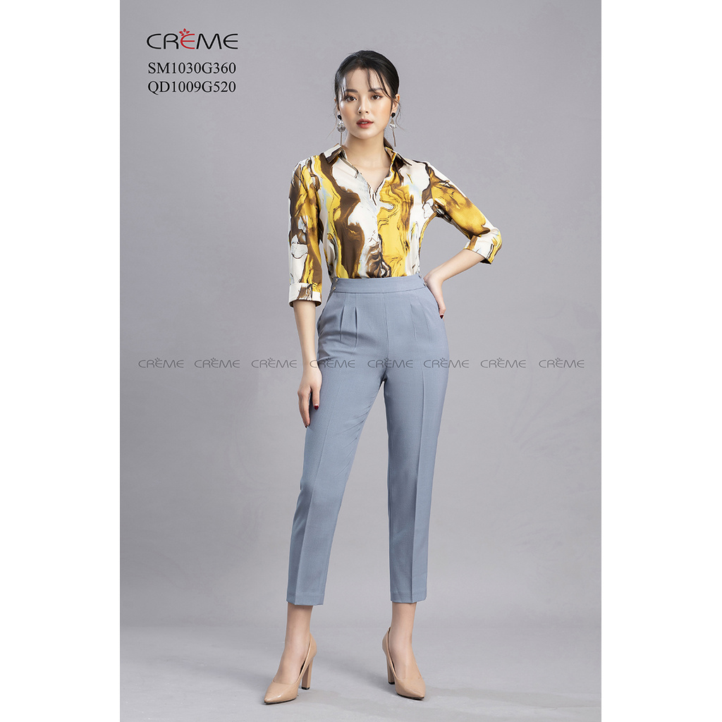 Quần tây tôn dáng siêu sang QD1009 CREME