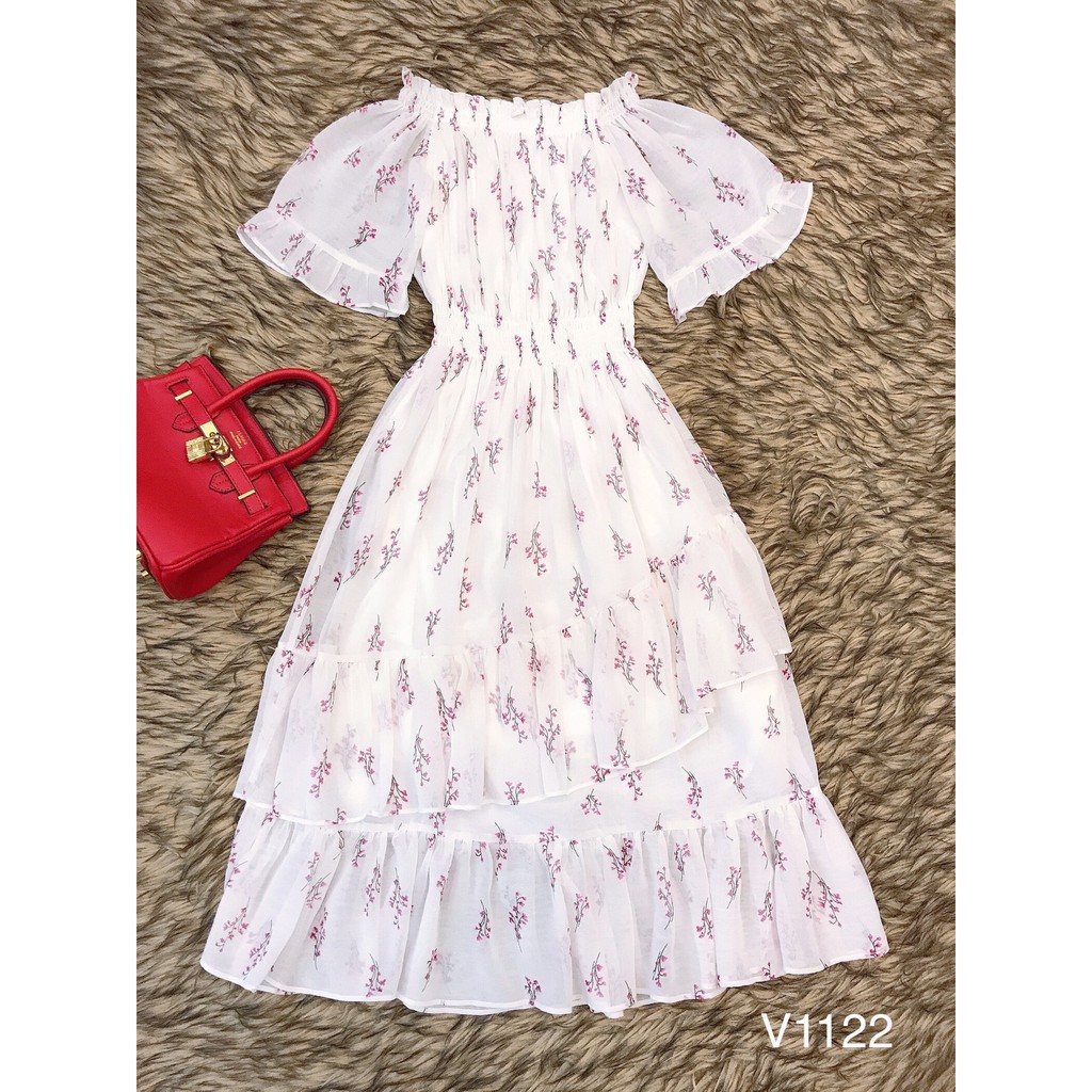 [ xả kho ] MiD Đầm HOA NHÍ V1122 Mie Design ảnh thật
