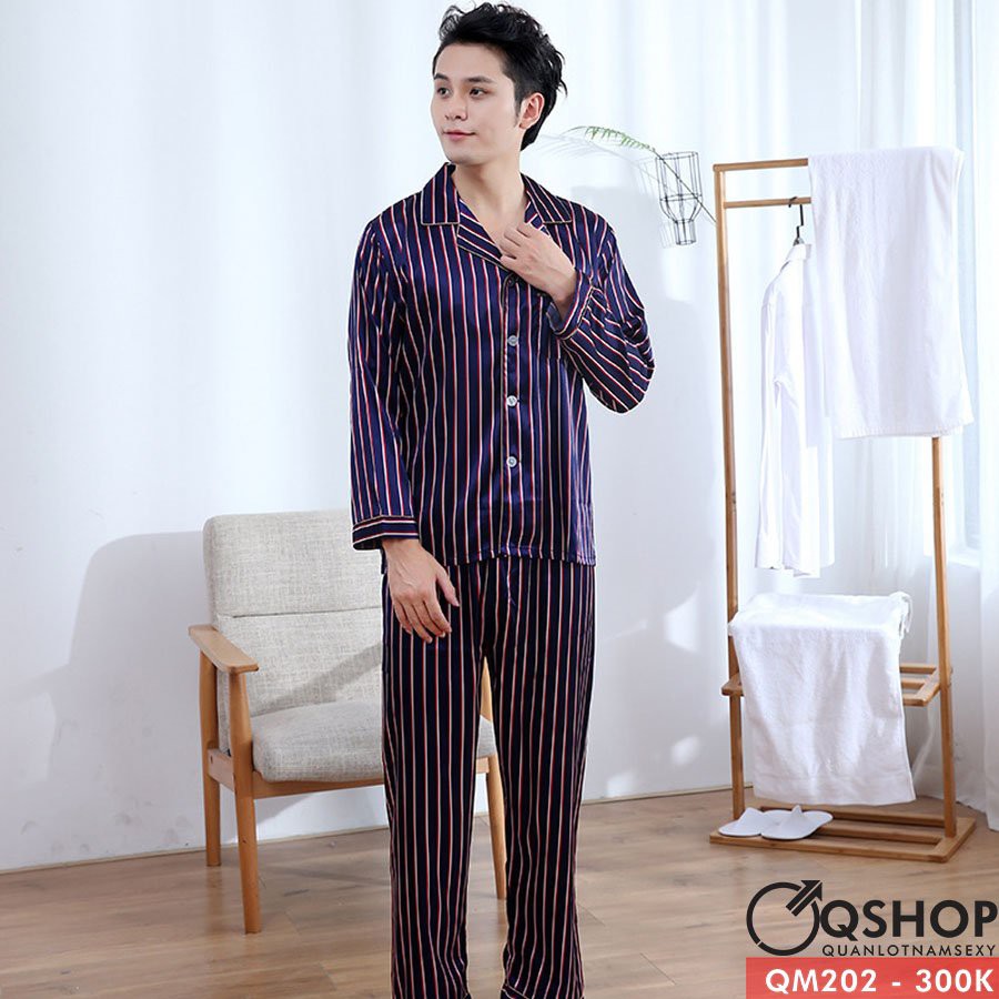 [SALE] BỘ ĐỒ PIJAMA NAM MẶC NHÀ MẶC NGỦ QSHOP QM202