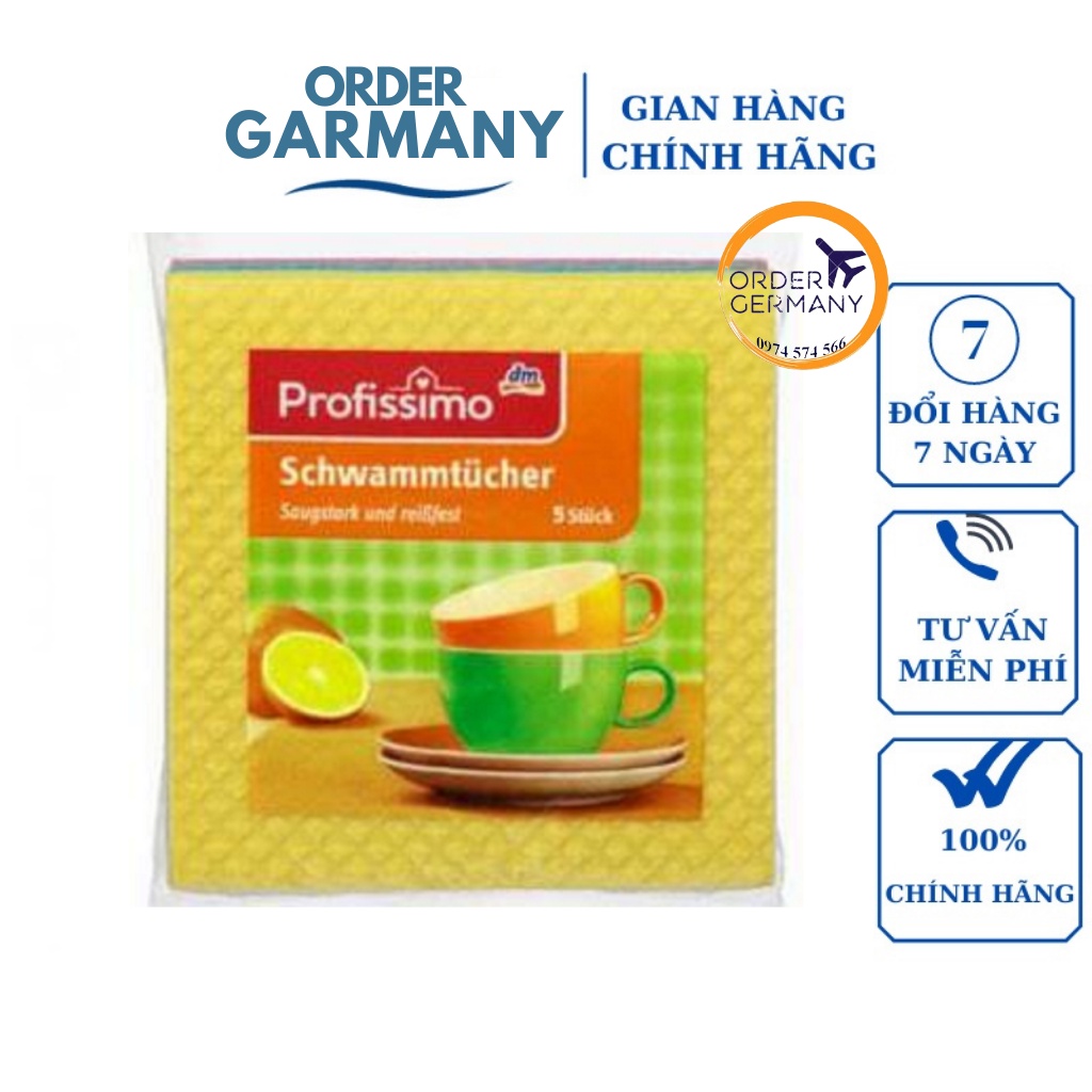 KHĂN LAU ĐA NĂNG XỐP VẢI PROFISSIMO ĐỨC