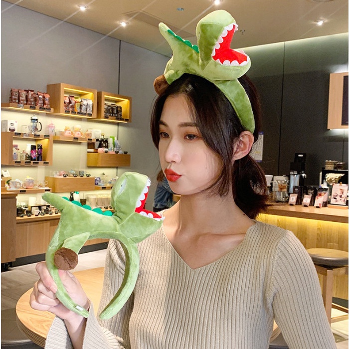 CÀI TÓC KHỦNG LONG XANH