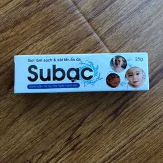 Su bạc - gel làm sạch và sát khuẩn da