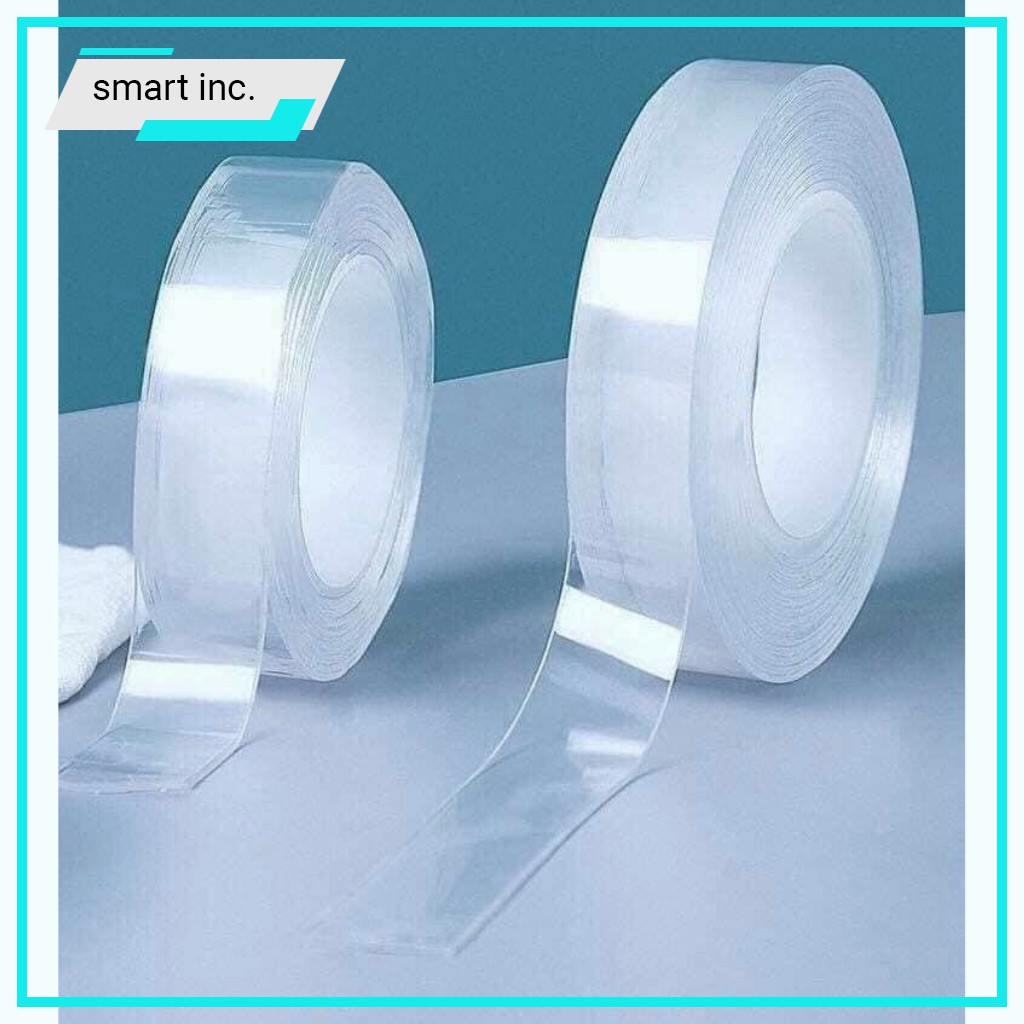 Băng Keo 2 Mặt Silicon Trong Suốt 3m Gắn Treo Tường Keo Dán Đồ Dùng Siêu Dính Chắc Tái Sử Dụng Chịu Lực Nặng Chịu Nhiệt