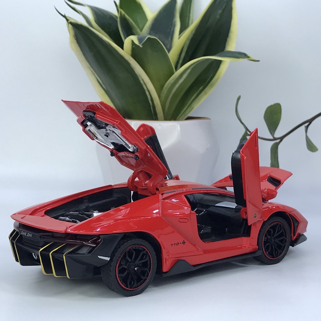 Mô hình siêu xe Lamborghini Centenario LP770-4 tỷ lệ 1:24 bằng kim loại