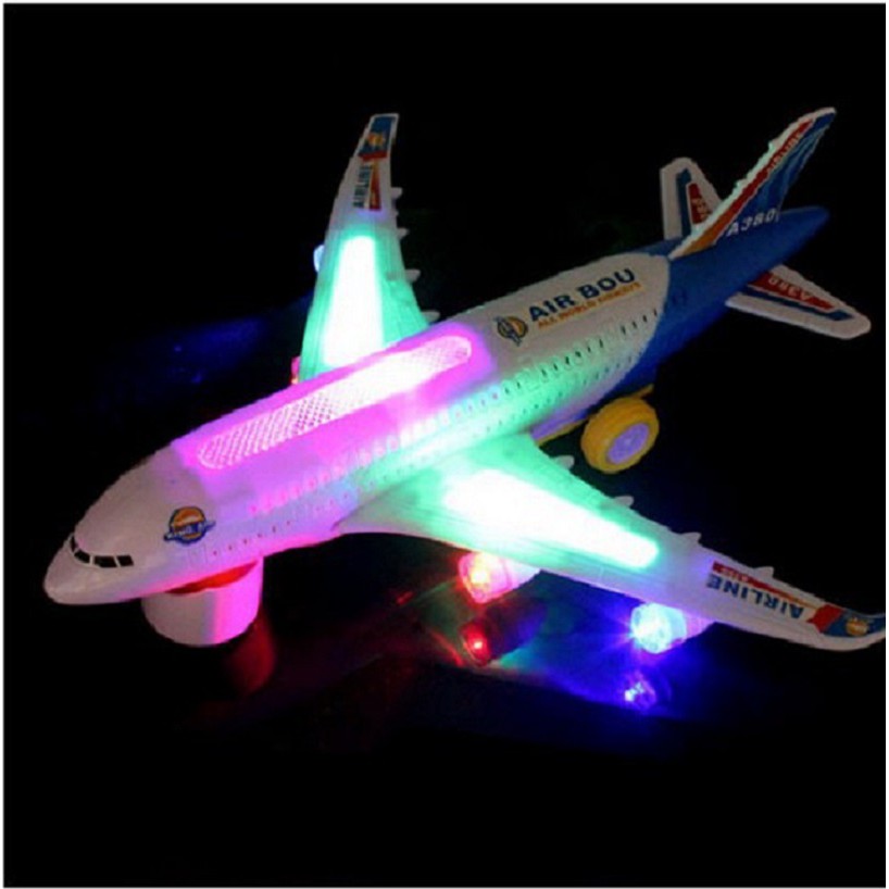 Đồ chơi máy bay chiến đấu siêu đẳng có đèn led cho bé A380