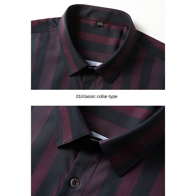 Áo Sơ Mi Tay Ngắn Plus Size Cho Nam 60-175KG