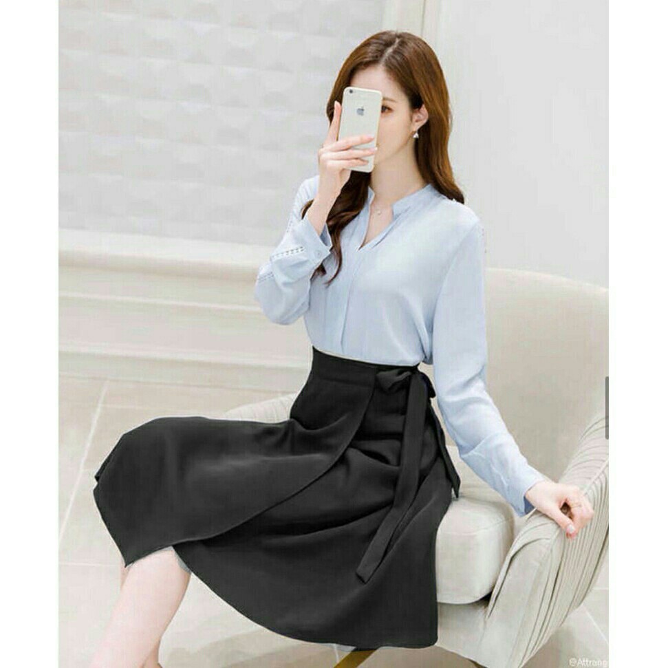 CHÂN VÁY THẮT NƠ CAO CẤP