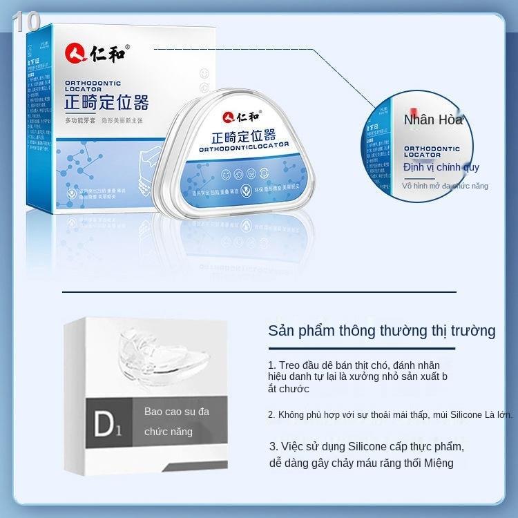 2021 ♣Renhe 6D Niềng răng Chỉnh nha Vô hình Trong suốt sửa Nẹp Tạo tác Chống phân hóa