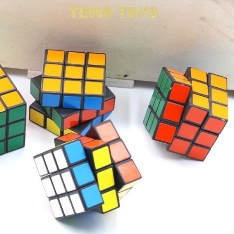 Rubic 3x3 Giá Rẻ 3 Tầng Khối Lập Phương Ma Thuật - Cục Rubik Đồ choei trẻ em Phát triển trí thông minh Temo Toys