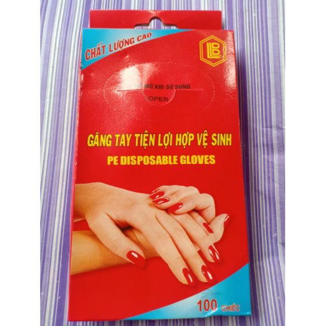 Hộp 100 chiếc găng nilong