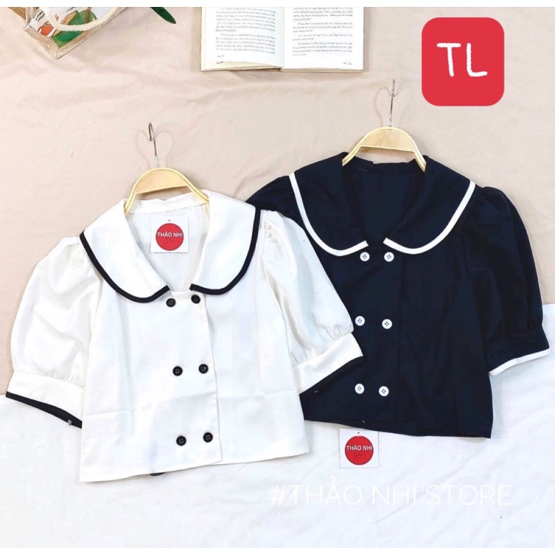 Áo kiểu thủy thủ tiểu thư siêu xinh