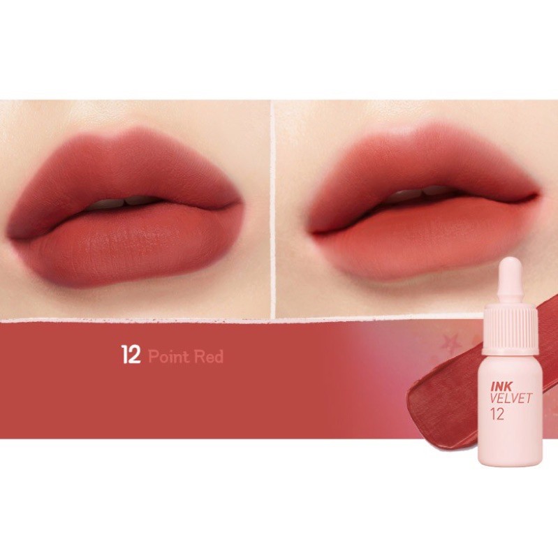 Son Kem Lì Peripera PERI'S INK velvet màu 12 Pure Peach - Hồng Đào