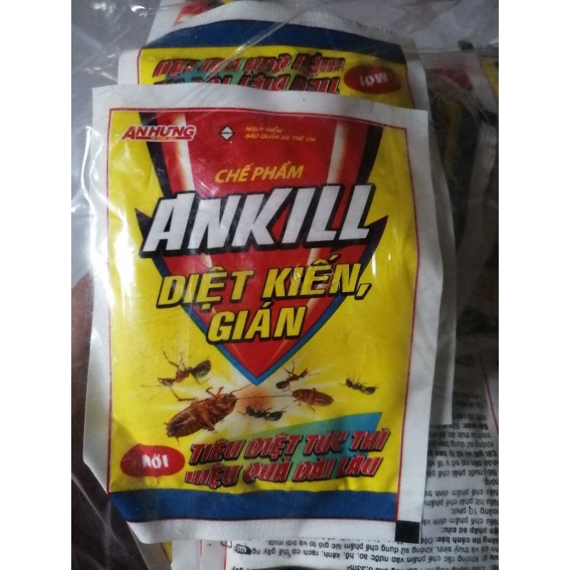 Chế phẩm diệt kiến, gián Ankill 10gr/ gói