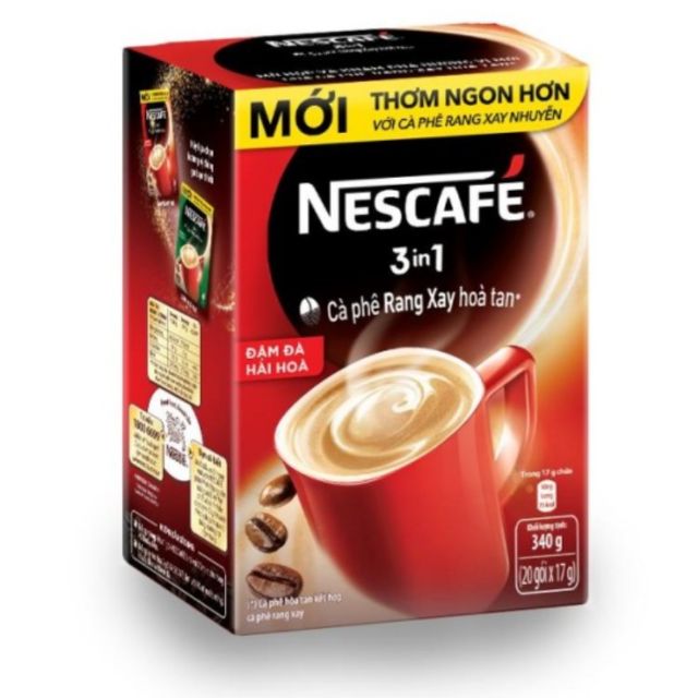 Nescafé 3in1 Đậm Đà Hài Hòa (Hộp 20 x 17g)