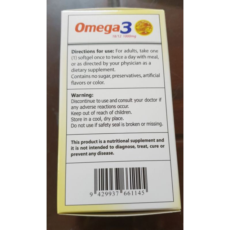 viên uống OMEGA3 18/12 1000mg ( New zealand)