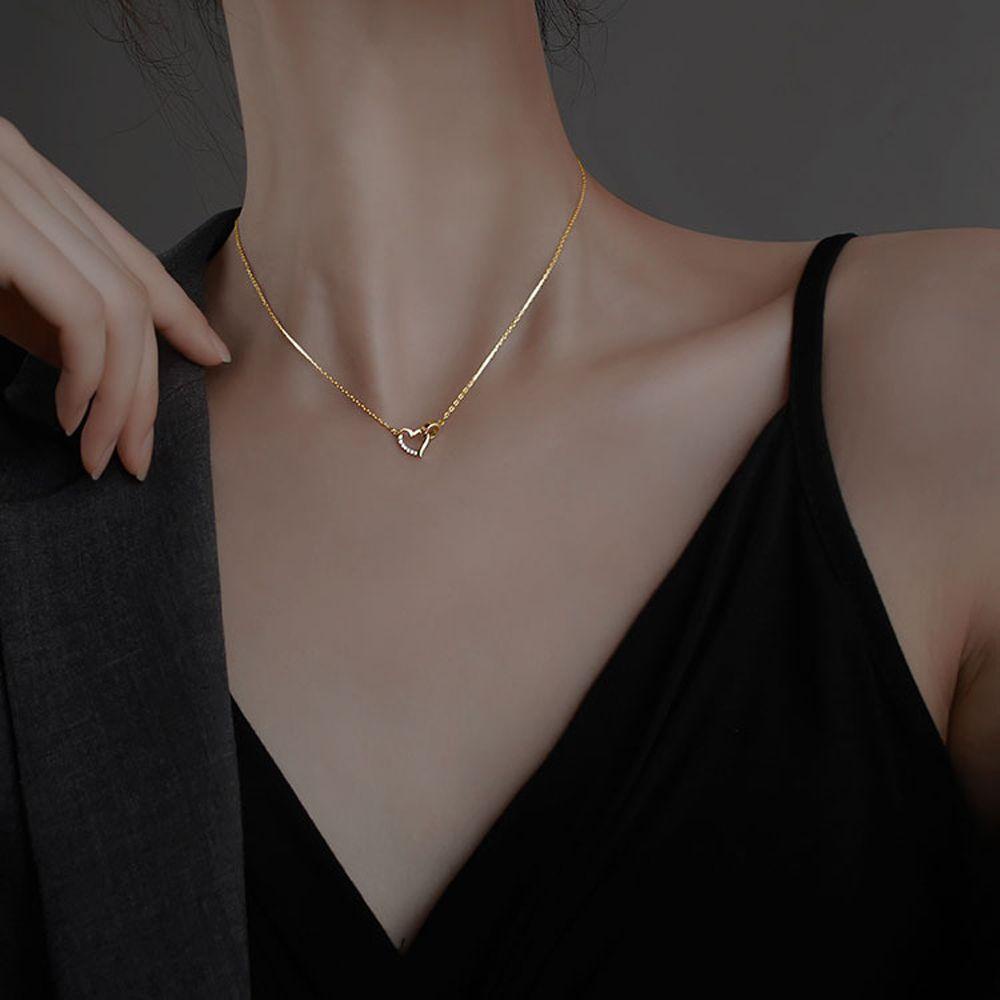 Vòng Cổ Choker Hình Trái Tim Thời Trang Hàn Quốc Dành Cho Nữ|Trang Sức Cổ / Nhiều Màu