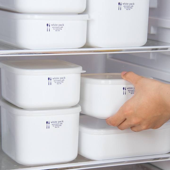 Hộp nhựa đựng thực phẩm White pack nhựa dẻo nắp kín nội địa Nhật Bản - Kokubo