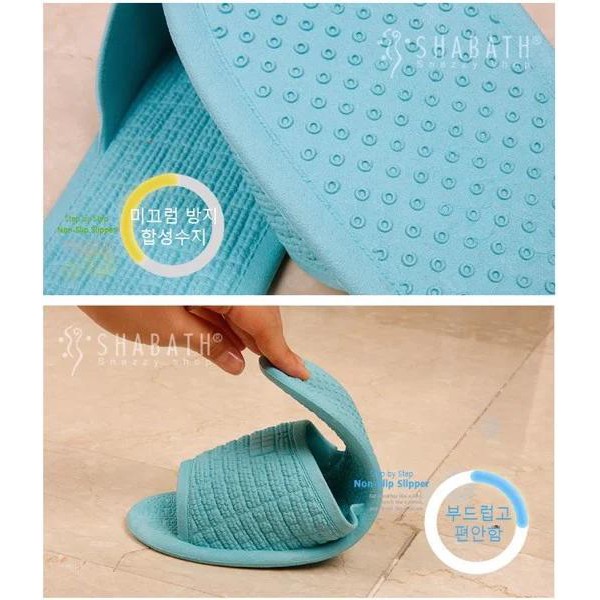Dép nhựa Shabath Hàn Quốc SA06821 Nhựa PVC mềm dẻo, massage chân tốt, an toàn cho da chân