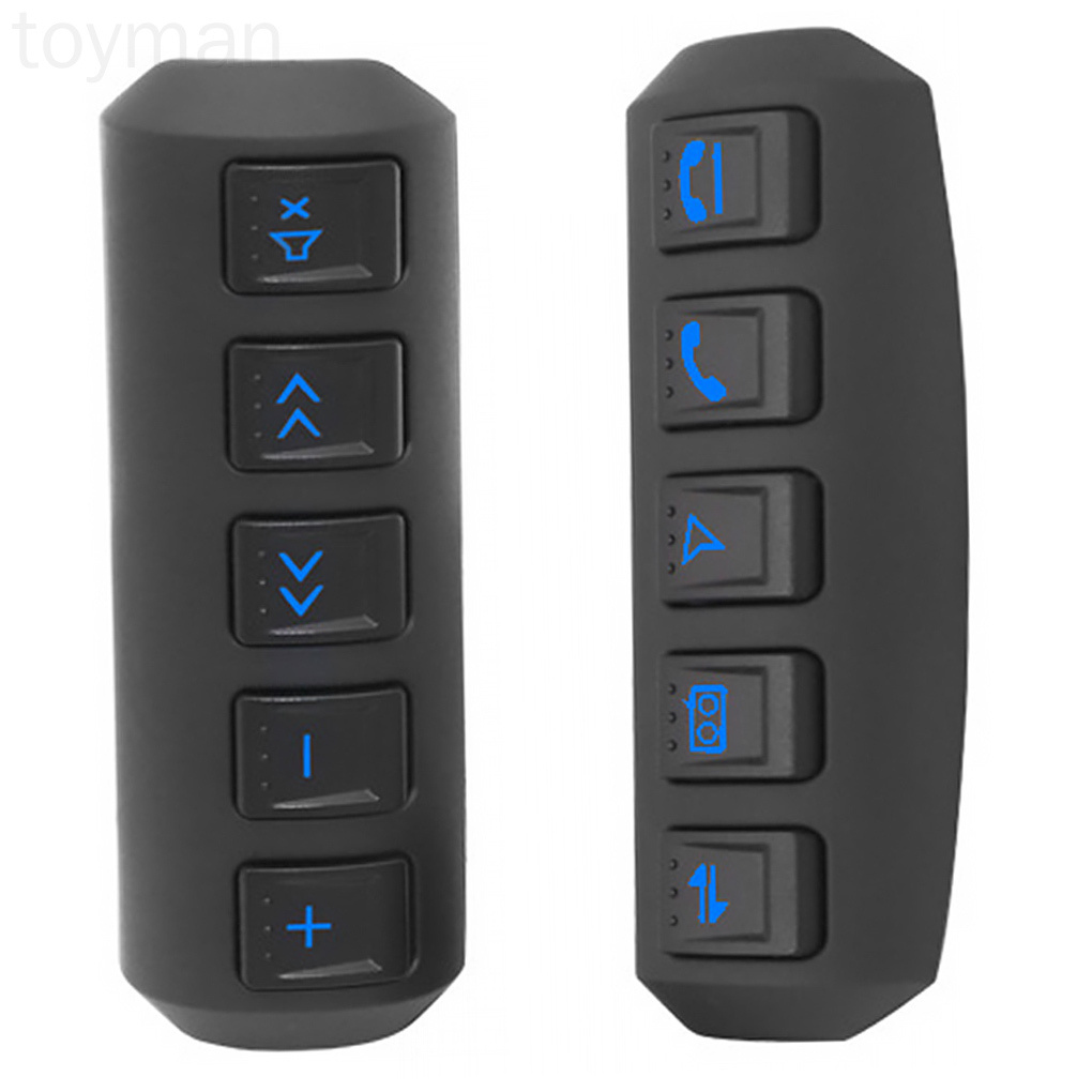 Set 2 Nút Điều Khiển Từ Xa Không Dây Gắn Vô Lăng Xe Ô Tô