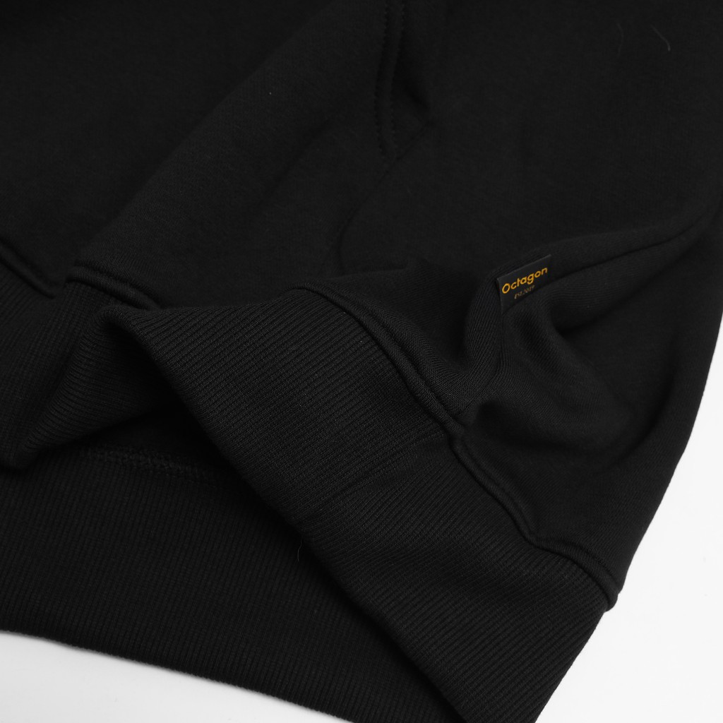 Áo Hoodie Form Rộng OCTAGON OBLIVION Màu Đen Chất Liệu Nỉ Bông | BigBuy360 - bigbuy360.vn