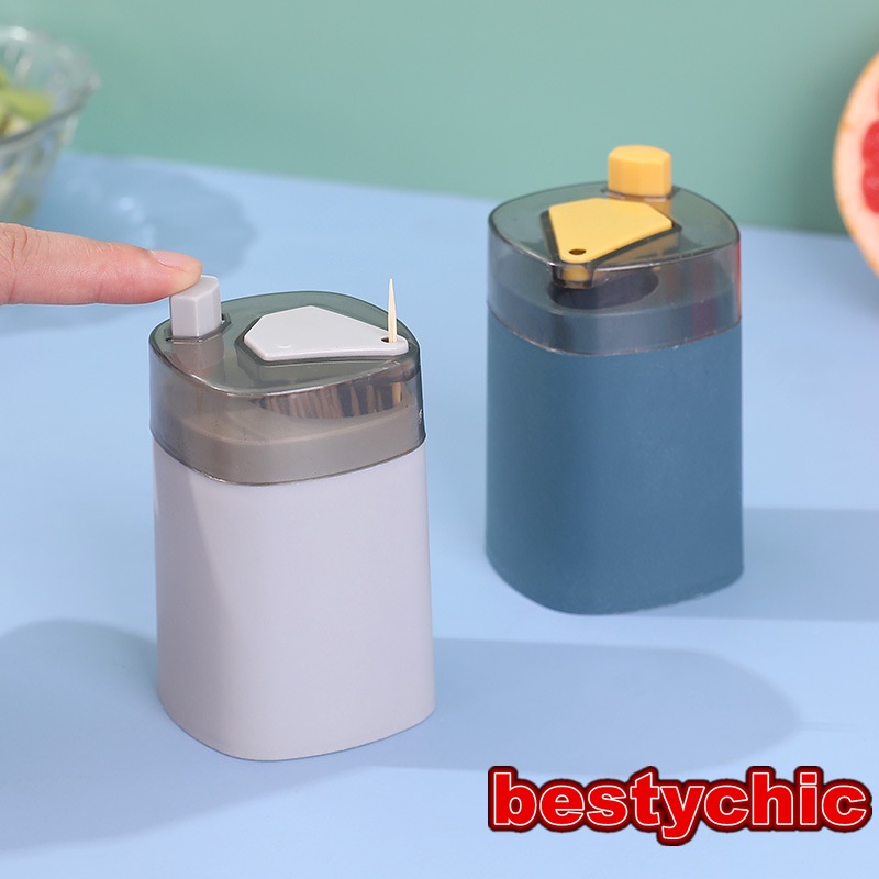 Hộp Đựng Tăm Xỉa Răng Tự Động Thiết Kế Nhấn Nút Tiện Lợi