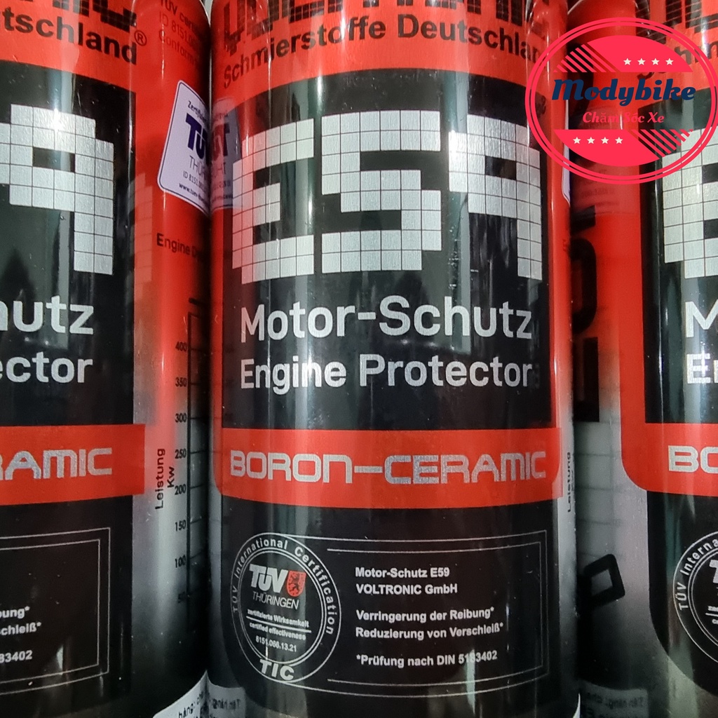 Phụ gia nhớt Voltronic E59 - Phủ Ceramic bảo vệ động cơ 300ml