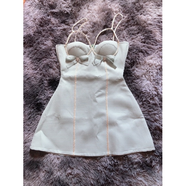 Váy 2 dây xanh mint